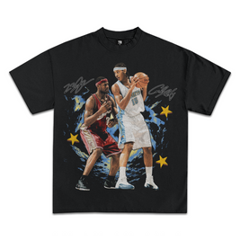LeBron James vs Carmelo Anthony Graphic T-Shirt