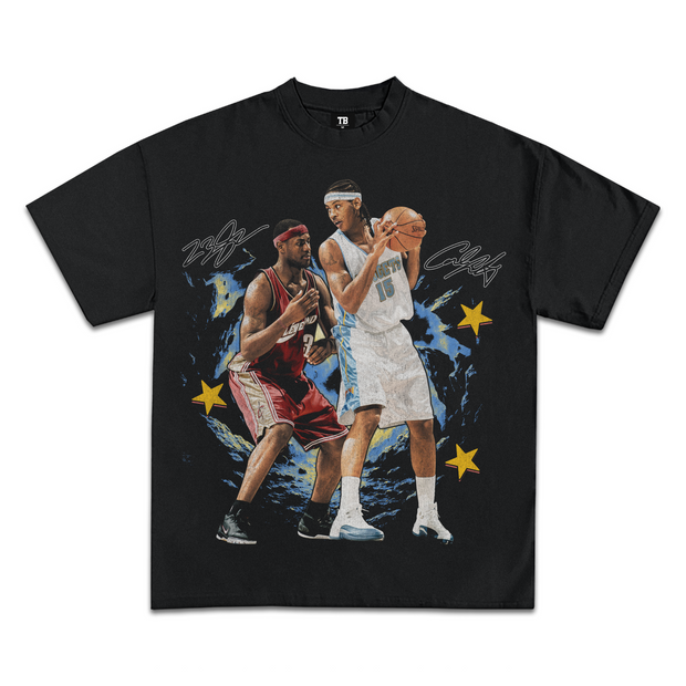 LeBron James vs Carmelo Anthony Graphic T-Shirt