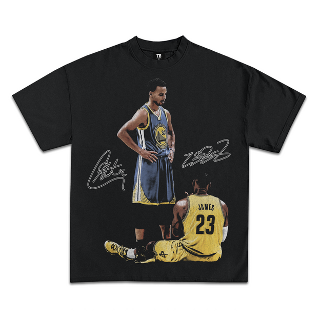Stephen Curry vs LeBron James Graphic T-Shirt