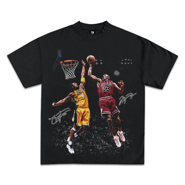 Kobe Bryant vs Michael Jordan Graphic T-Shirt